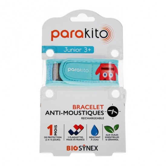 Parakito Junior 3+ Bracelet anti-moustiques rechargeable Monstres