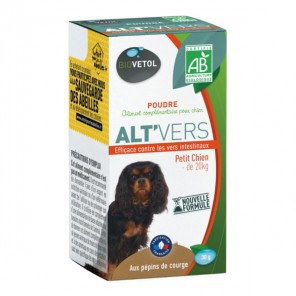 Vetobiol Alt'vers poudre pour petit chien - de 20kg 30gr