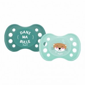Dodie duo sucettes anatomiques Reforest'action Loutre 0-6 mois A99