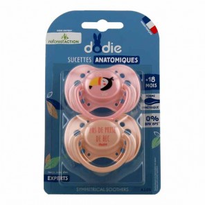 Dodie duo sucettes anatomiques Reforest'action Loutre 0-6 mois A99