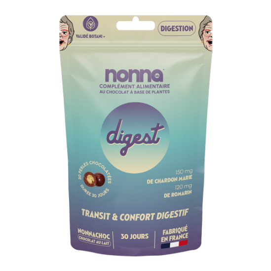 Nonna Choc digestion chocolatée sachet de 30 perles 90gr