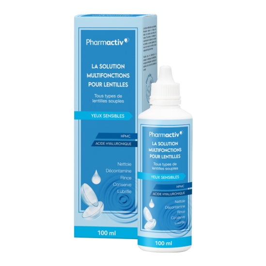 Pharmactiv solution multifonctions pour lentilles 100ml