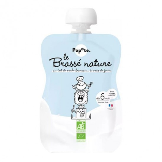 Popote Le Brassé Nature au lait dès 6 mois bio 100gr