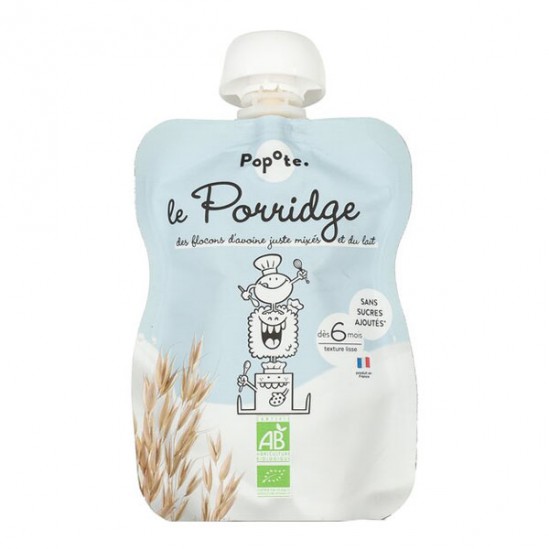 Popote Le Brassé Nature au lait dès 6 mois bio 100gr