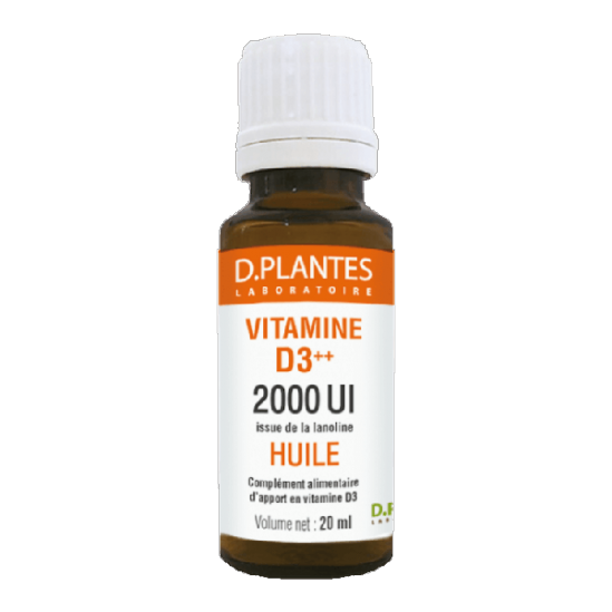 D.Plantes Vitamine D3++ 2000UI huile 20ml