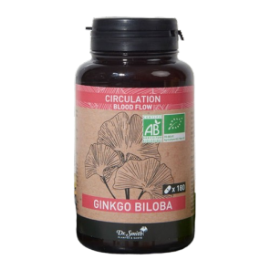 Dr Smith Ginkgo Biloba bio 180 gélules