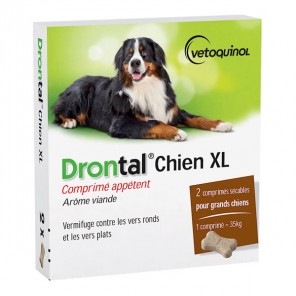 Vétoquinol Drontal chien XL 2 comprimés sécables