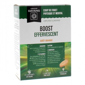 Dayang Boost effervescent goût orange 20 comprimés