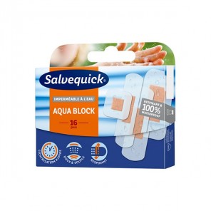 Salvequick Aqua Block 16 pansements