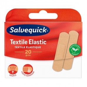 Salvequick Textile Elastic 20 pansements