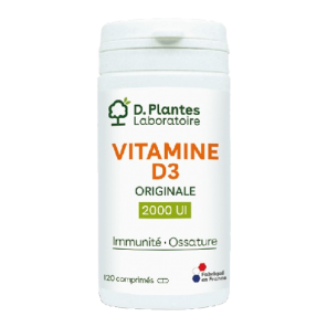 D.Plantes Vitamine D3 Originale 2000 UI 120 comprimés