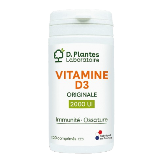 D.Plantes Vitamine D3 Originale 2000 UI 120 comprimés