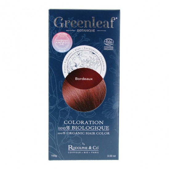Greenleaf Coloration bordeaux 100% biologique 100gr