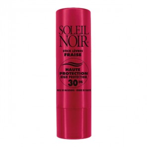 Soleil Noir stick lèvres fraise SPF30