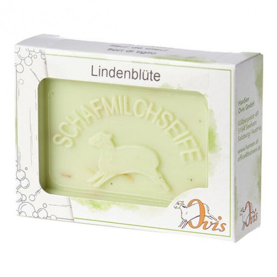 Ovis savon au lait de brebis tilleul 8,5x6cm 100gr