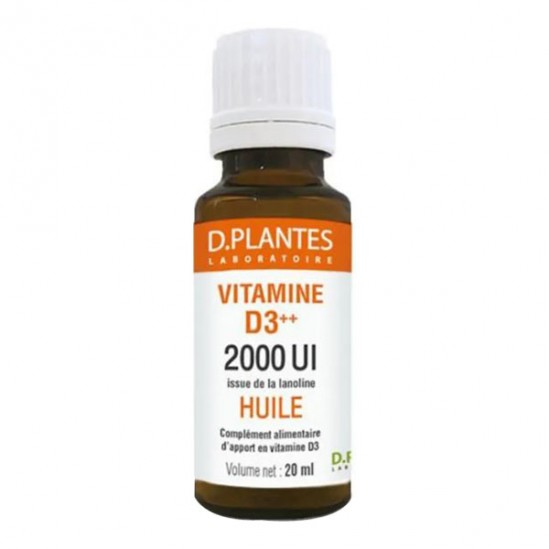D.Plantes Vitamine D3++ 2000 UI huile 20ml