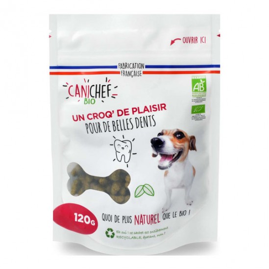 Canichef friandises hygiène bucco-dentaire bio 120gr