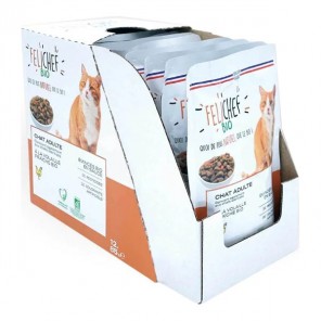 Felichef  emincés en sauce à la volaille bio pour chat pack de 12