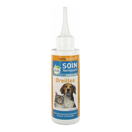 Vetoform Soin nettoyant oreilles chien & chat 100ml