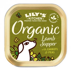 Lily's Kitchen Organic Lamb Supper recette bio à l'Agneau pour chien 150gr