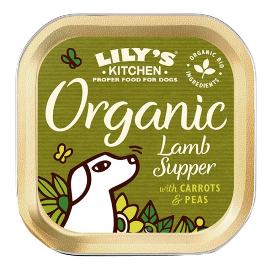 Lily's Kitchen Organic Lamb Supper recette bio à l'Agneau pour chien 150gr