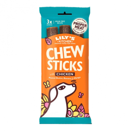 Lily's Kitchen Chew Sticks friandises au bœuf 3 x 120gr