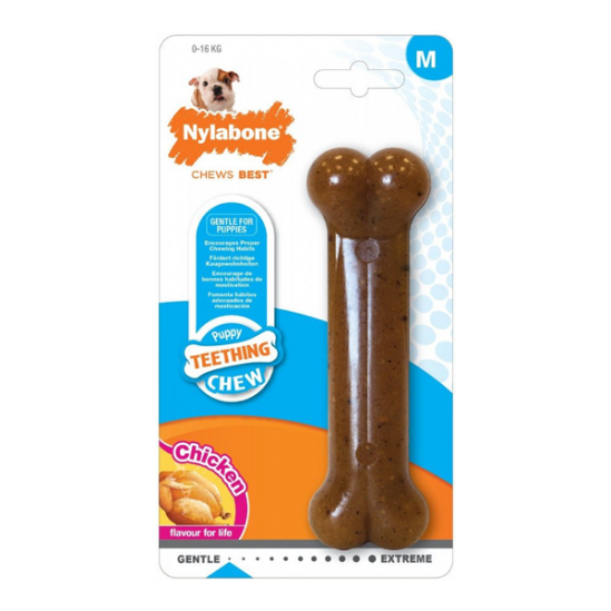 Nylabone Puppy Teething Chew os de poulet pour chiot XL