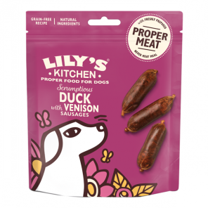 Lily's Kitchen Duck & Venison aux saucisses de chevreuil pour chiens 70gr