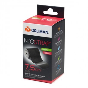 Orliman Neostrap bande de contention noir 7,5x1m
