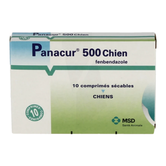 MSD Panacur 500 chien 10 comprimés