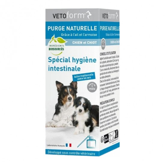 Vetoform Purge naturelle chien et chiot liquide 50ml