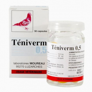 Teniverm 0.5 Vermifuge 50 capsules