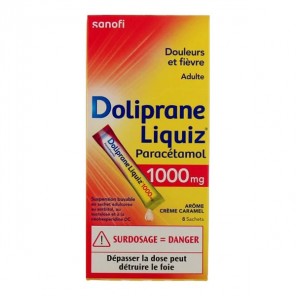 Doliprane Liquiz paracetamol 1000mg 8 sachets