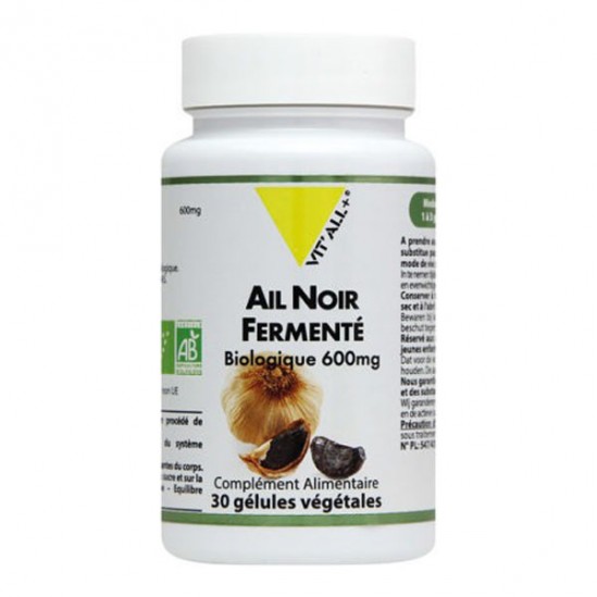 Vitall+ Ail Noir Femente bio 600mg 30 gélules végétales