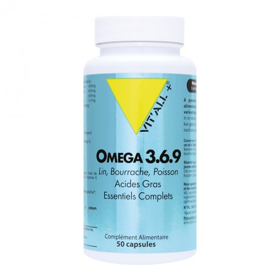 Vitall+ Oméga 3-6-9 50 capsules