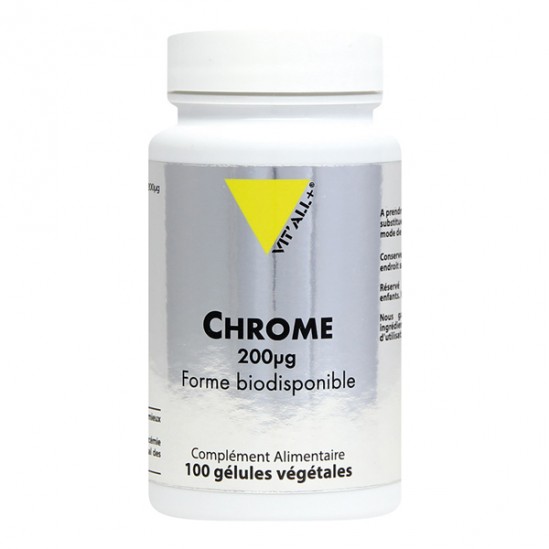 Vitall+ chrome 200 mcg 100 gélules