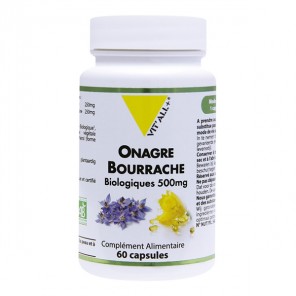 Vitall+ onagre & bourrache bio 500mg 60 capsules