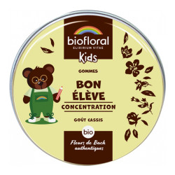 Biofloral Kids Gommes Bon Élève Concentration bio 45g