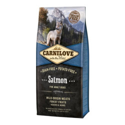 Carnilove chiens adultes croquettes saumon 12kg