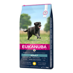 Eukanuba chien grande race croquettes poulet frais 15kg