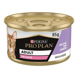 Purina Pro Plan Delicate chat adulte mousse dinde 85gr