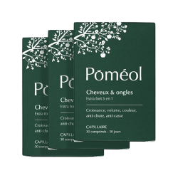 Poméol Capillaire extra fort 5 en 1 cheveux et ongles 90 comprimés