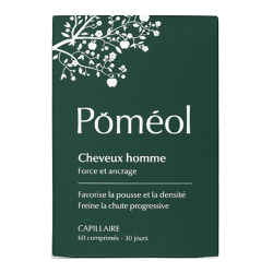 Poméol Capillaire cheveux homme force et ancrage 60 comprimés