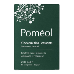 Poméol Capillaire cheveux fins cassants volume et densité 60 comprimés