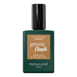 Manucurist Green Flash Shimmer vernis à ongles doré bronze