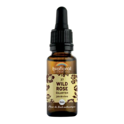 Biofloral Fleurs de Bach 37 Wild Rose, Églantier bio 20ml