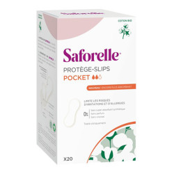 Saforelle protège-slips pocket en coton bio format de poche