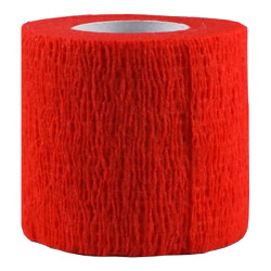 Horse Master Flex'On band cohesive rouge lot de 36 bandes 5cm x 4,5cm