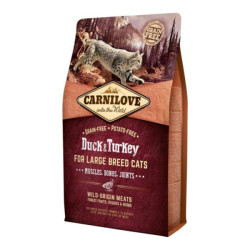 Carnilove chats adultes croquettes canard et dinde 2kg