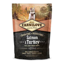 Carnilove chiot de grande race croquettes saumon et dinde 1,5kg